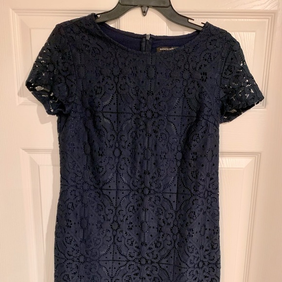 Banana Republic Navy Sheath Dress - Picture 2 of 5